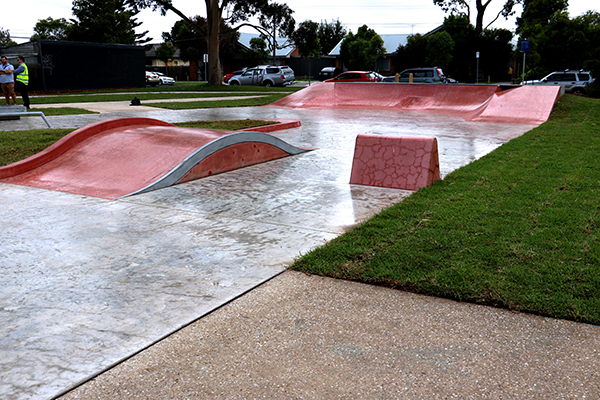 skate park section of Sunvale park